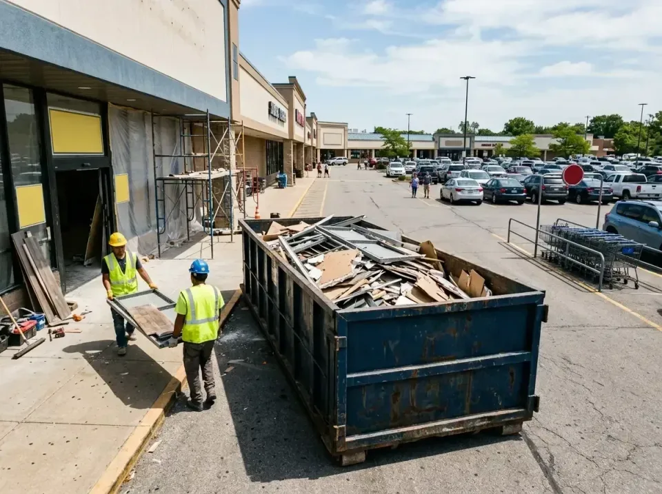 retail-store-renovation-debris-003 — frequently asked questions, Roll-off Dumpster Rentals in Lake of the Woods, IL